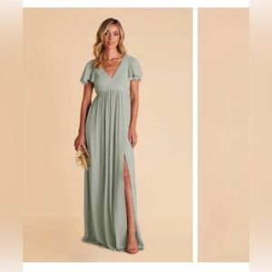 Birdy Grey Hannah Empire Dress in Chiffon Sage